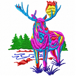 Gazelle Embroidery Design 5